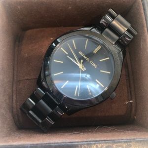 Two toned Black Michael Kors watch